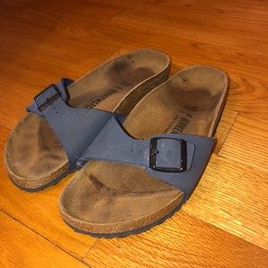 Charcoal Gray/Black Madrid Birkenstock Sandals